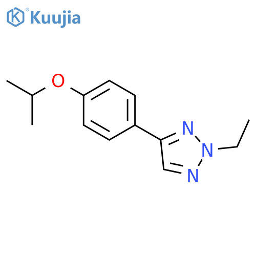 2H-1,2,3-Triazole, 2-ethyl-4-[4-(1-methylethoxy)phenyl]- structure