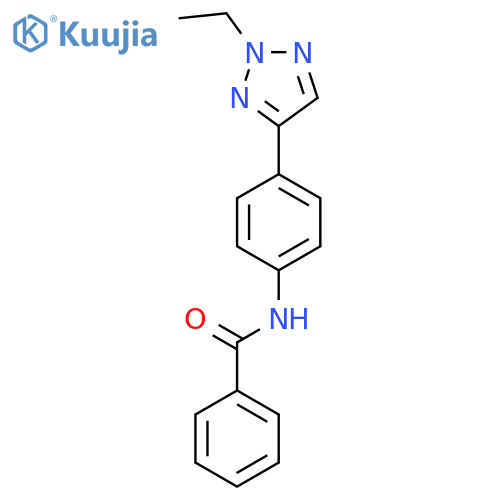 Benzamide, N-[4-(2-ethyl-2H-1,2,3-triazol-4-yl)phenyl]- structure