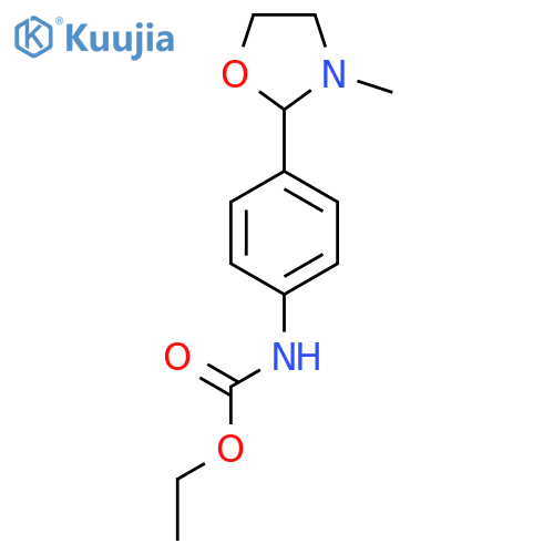 Carbamic acid, [4-(3-methyl-2-oxazolidinyl)phenyl]-, ethyl ester structure