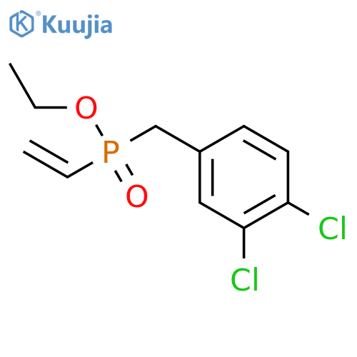Phosphinic acid, [(3,4-dichlorophenyl)methyl]ethenyl-, ethyl ester structure