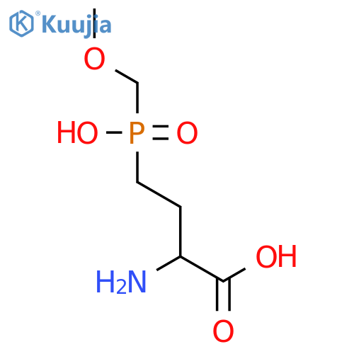 Butanoic acid, 2-amino-4-[hydroxy(methoxymethyl)phosphinyl]- structure