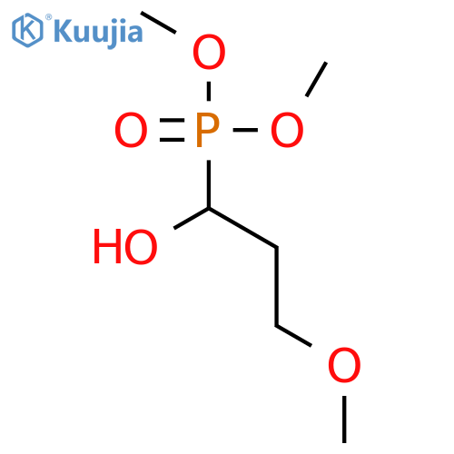 Phosphonic acid, (1-hydroxy-3-methoxypropyl)-, dimethyl ester structure