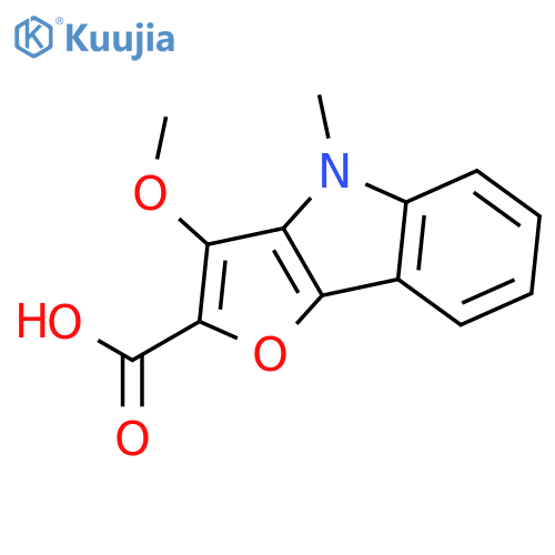 4H-Furo[3,2-b]indole-2-carboxylic acid, 3-methoxy-4-methyl- structure