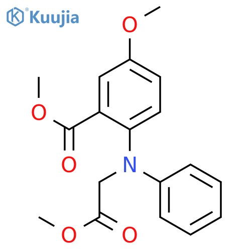 BENZOIC ACID, 5-METHOXY-2-[(2-METHOXY-2-OXOETHYL)PHENYLAMINO]-, METHYL ESTER(WXG02385) structure