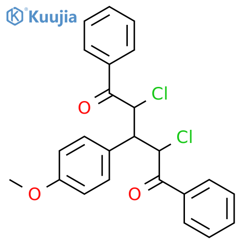 1,5-Pentanedione, 2,4-dichloro-3-(4-methoxyphenyl)-1,5-diphenyl- structure