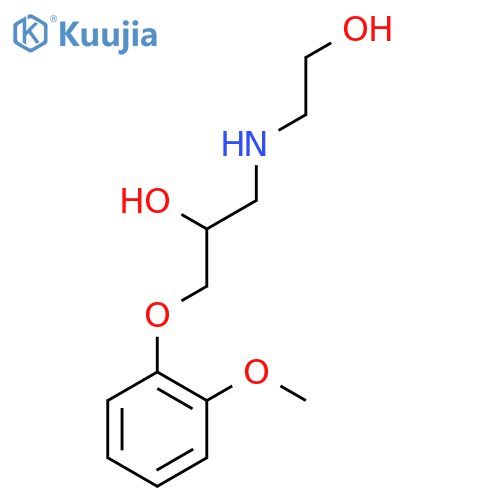 2-Propanol, 1-[(2-hydroxyethyl)amino]-3-(2-methoxyphenoxy)- structure