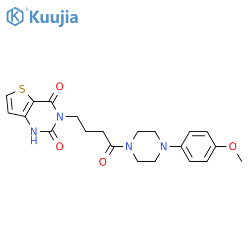3-{4-4-(4-methoxyphenyl)piperazin-1-yl-4-oxobutyl}-1H,2H,3H,4H-thieno3,2-dpyrimidine-2,4-dione structure