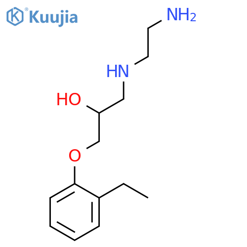 2-Propanol, 1-[(2-aminoethyl)amino]-3-(2-ethylphenoxy)- structure