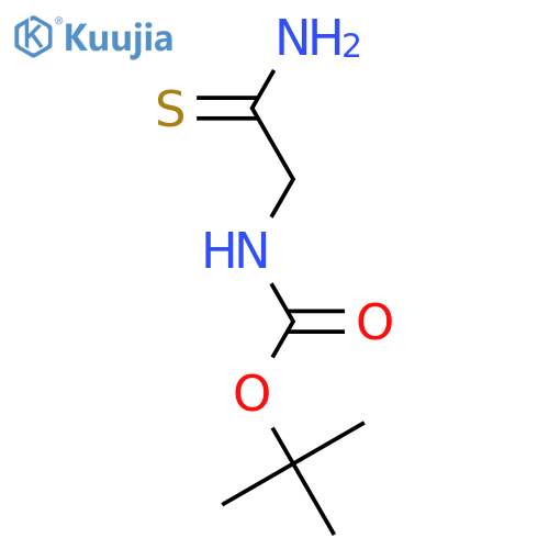 tert-\u200bButyl 2-\u200bAmino-\u200b2-\u200bthioxoethylcarbamate structure