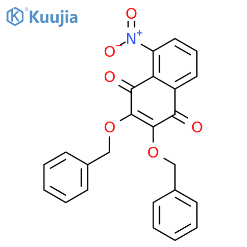 1,4-Naphthalenedione, 5-nitro-2,3-bis(phenylmethoxy)- structure