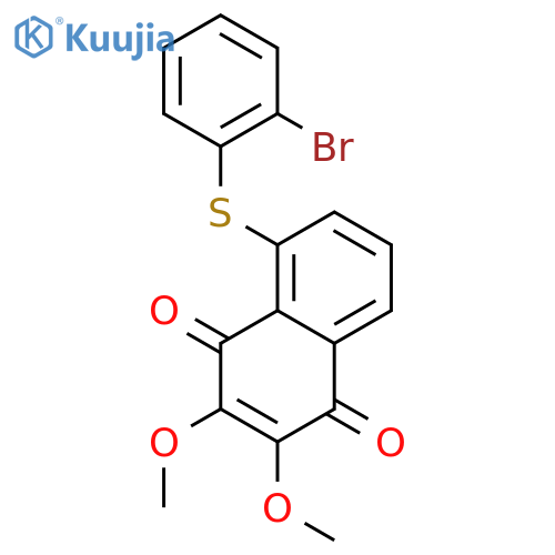 1,4-Naphthalenedione, 5-[(2-bromophenyl)thio]-2,3-dimethoxy- structure
