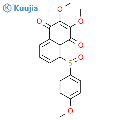 1,4-Naphthalenedione, 2,3-dimethoxy-5-[(4-methoxyphenyl)sulfinyl]- structure