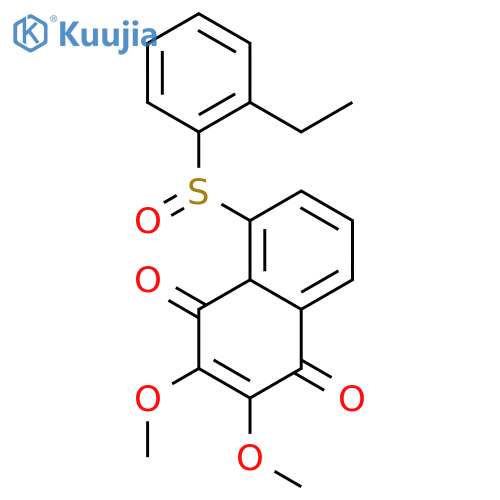 1,4-Naphthalenedione, 5-[(2-ethylphenyl)sulfinyl]-2,3-dimethoxy- structure