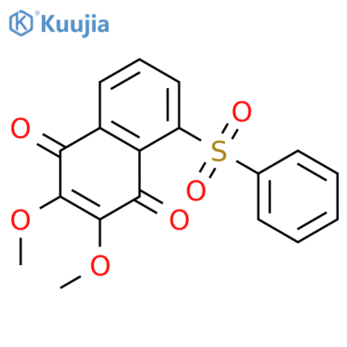 1,4-Naphthalenedione, 2,3-dimethoxy-5-(phenylsulfonyl)- structure