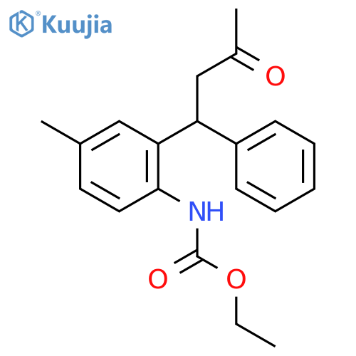 Carbamic acid, [4-methyl-2-(3-oxo-1-phenylbutyl)phenyl]-, ethyl ester structure