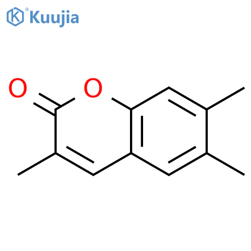 2H-1-Benzopyran-2-one, 3,6,7-trimethyl- structure