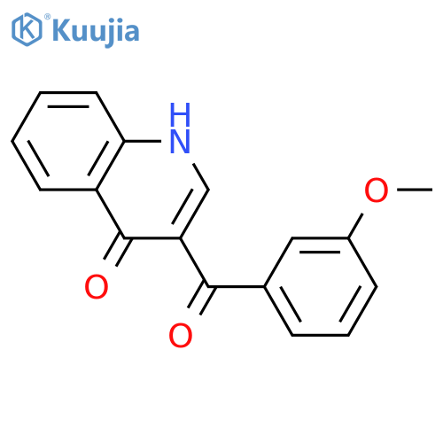 3-(3-methoxybenzoyl)-1H-quinolin-4-one structure