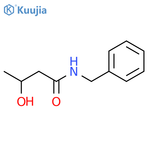Butanamide, 3-hydroxy-N-(phenylmethyl)- structure