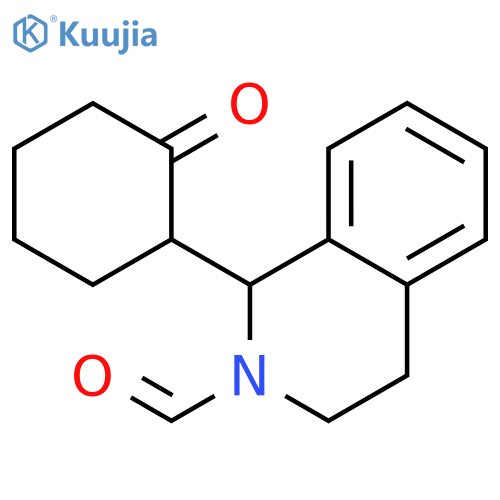 2(1H)-Isoquinolinecarboxaldehyde, 3,4-dihydro-1-(2-oxocyclohexyl)- structure