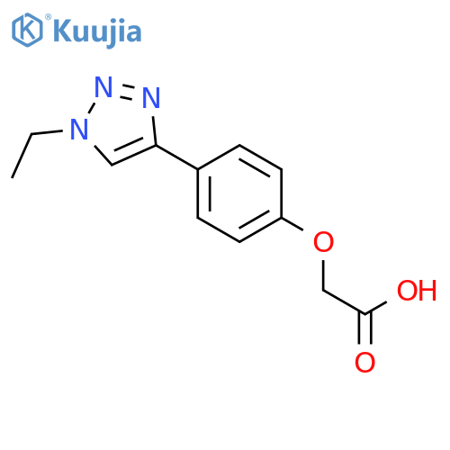 Acetic acid, [4-(1-ethyl-1H-1,2,3-triazol-4-yl)phenoxy]- structure