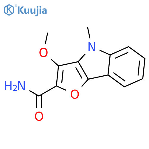 4H-Furo[3,2-b]indole-2-carboxamide, 3-methoxy-4-methyl- structure