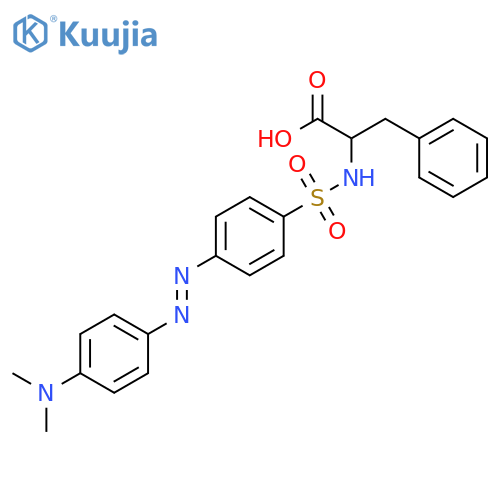 L-Phenylalanine, N-[[4-[[4-(dimethylamino)phenyl]azo]phenyl]sulfonyl]- structure