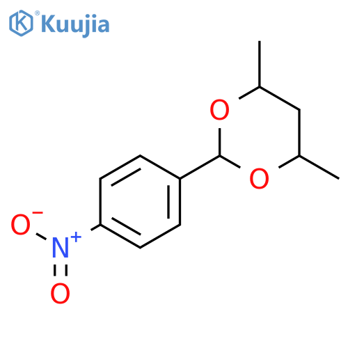 1,3-Dioxane, 4,6-dimethyl-2-(4-nitrophenyl)- structure