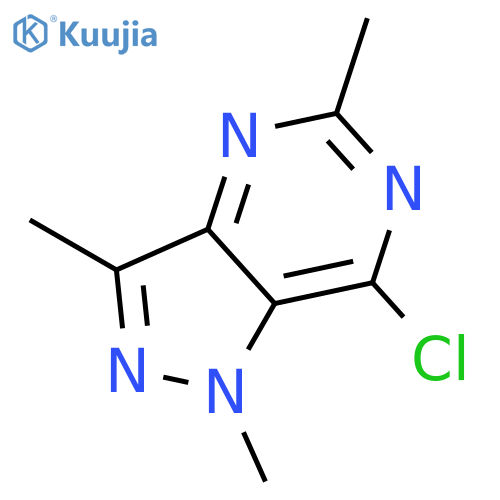 7-chloro-1,3,5-trimethyl-1H-pyrazolo4,3-dpyrimidine structure