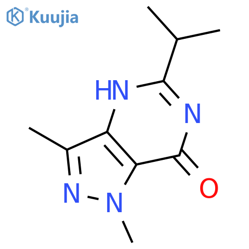 7H-Pyrazolo[4,3-d]pyrimidin-7-one,1,4-dihydro-1,3-dimethyl-5-(1-methylethyl)- structure