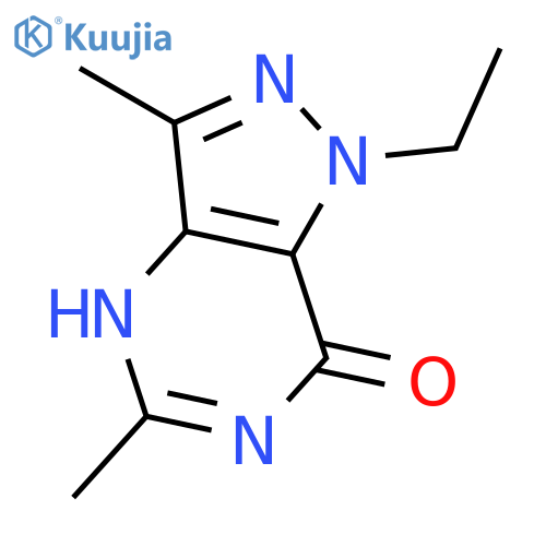 7H-Pyrazolo[4,3-d]pyrimidin-7-one, 1-ethyl-1,4-dihydro-3,5-dimethyl- structure