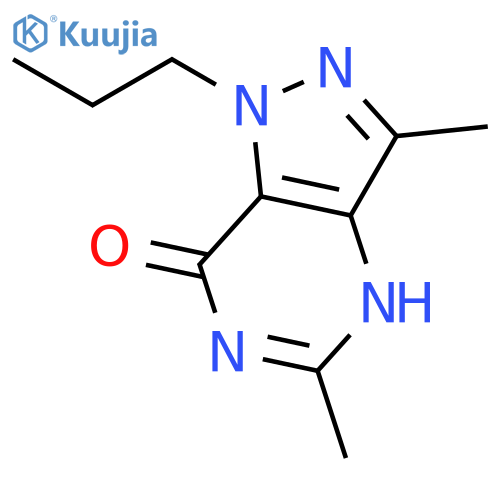 7H-Pyrazolo[4,3-d]pyrimidin-7-one, 1,4-dihydro-3,5-dimethyl-1-propyl- structure