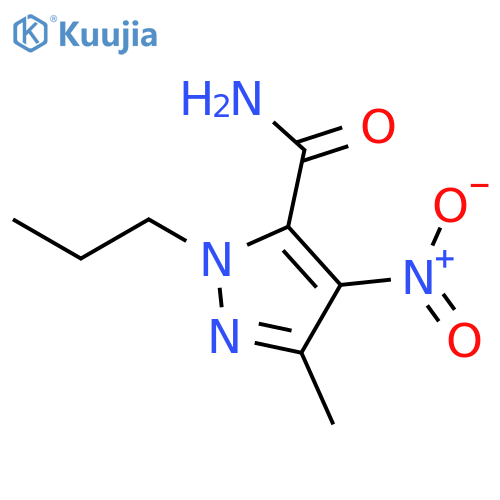 1H-Pyrazole-5-carboxamide, 3-methyl-4-nitro-1-propyl- structure