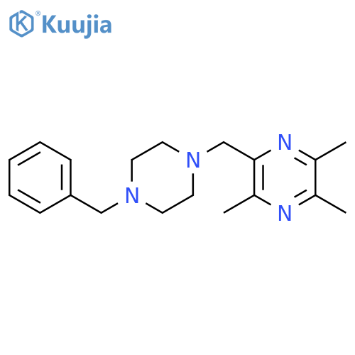 Pyrazine, trimethyl[[4-(phenylmethyl)-1-piperazinyl]methyl]- structure