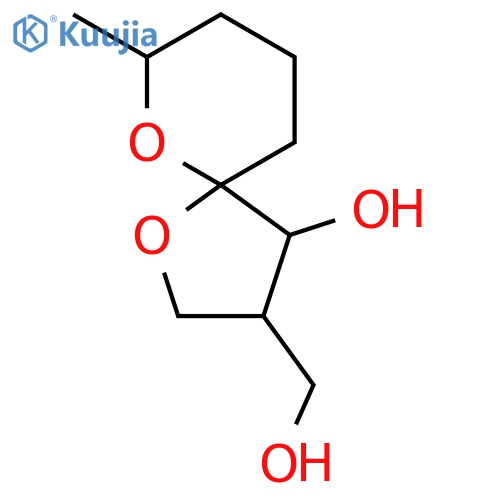(3S,4S,5S,7S)-3-hydroxymethyl-7-methyl-1,6-dioxaspiro[4.5]-decan-4-ol structure
