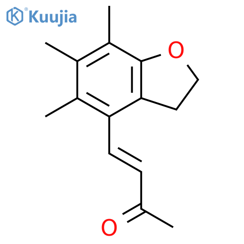 3-Buten-2-one, 4-(2,3-dihydro-5,6,7-trimethyl-4-benzofuranyl)- structure