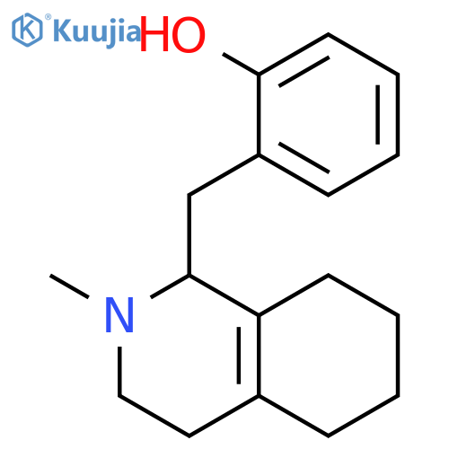 Phenol, 2-[(1,2,3,4,5,6,7,8-octahydro-2-methyl-1-isoquinolinyl)methyl]- structure