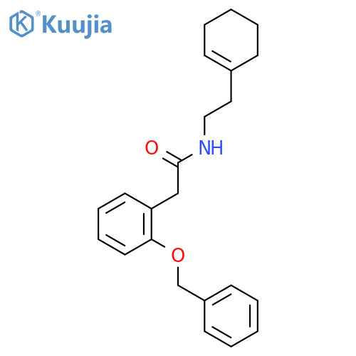 Benzeneacetamide, N-[2-(1-cyclohexen-1-yl)ethyl]-2-(phenylmethoxy)- structure