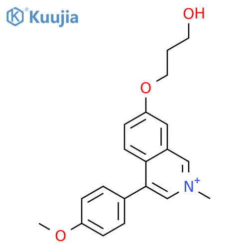 Isoquinolinium, 7-(3-hydroxypropoxy)-4-(4-methoxyphenyl)-2-methyl- structure
