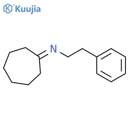 Benzeneethanamine, N-cycloheptylidene- structure