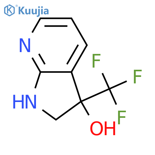 2,3-Dihydro-3-(trifluoromethyl)-1H-pyrrolo2,3-bpyridin-3-ol structure