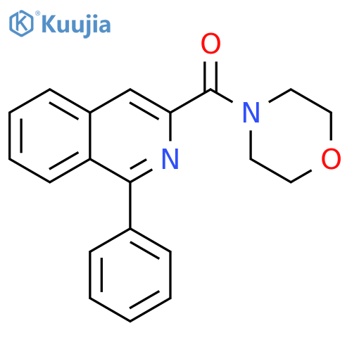 Morpholine, 4-[(1-phenyl-3-isoquinolinyl)carbonyl]- structure