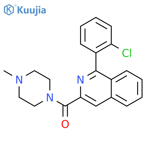 Piperazine, 1-[[1-(2-chlorophenyl)-3-isoquinolinyl]carbonyl]-4-methyl- structure