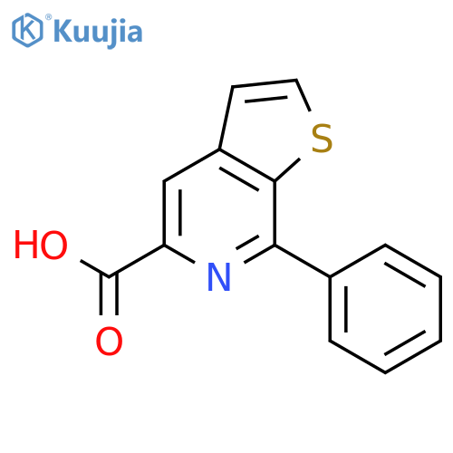 Thieno[2,3-c]pyridine-5-carboxylic acid, 7-phenyl- structure