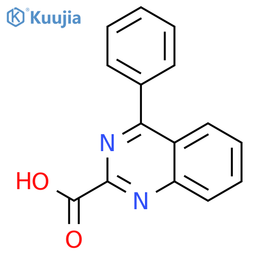 2-Quinazolinecarboxylic acid, 4-phenyl- structure