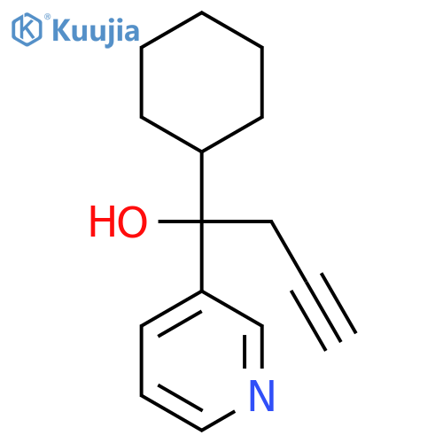 alpha-Cyclohexyl-alpha-(2-propynyl)-3-pyridinemethanol structure