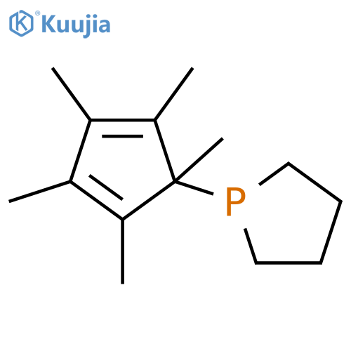 Phospholane, 1-(1,2,3,4,5-pentamethyl-2,4-cyclopentadien-1-yl)- structure