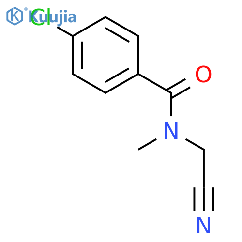 Benzamide, 4-chloro-N-(cyanomethyl)-N-methyl- structure