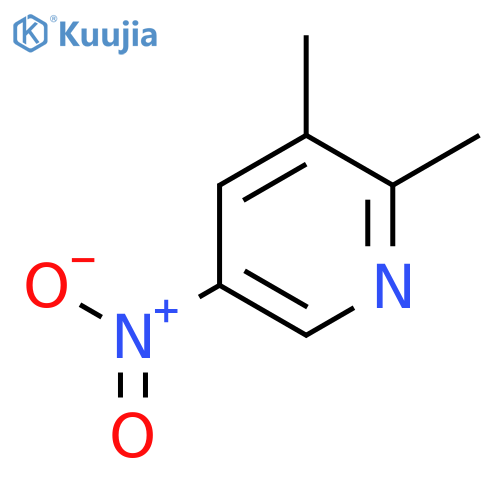 2,3-Dimethyl-5-nitropyridine structure