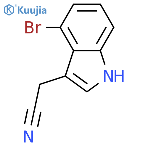 2-(4-Bromo-1H-indol-3-yl)acetonitrile structure