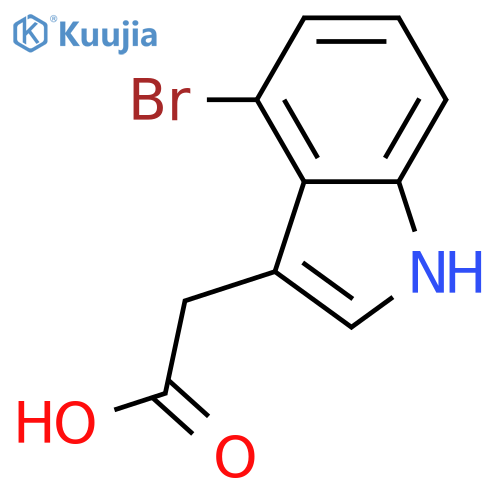 2-(4-Bromo-1H-indol-3-yl)acetic acid structure